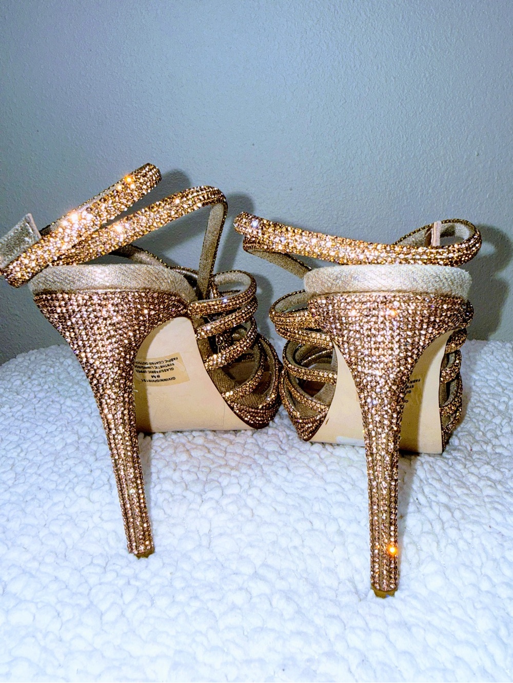 Steve Madden Rhinestone Stiletto Heels - Picture 8 of 8